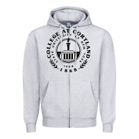 Heather Grey Suny Cortland Zipper Hoodie - linhVisuals