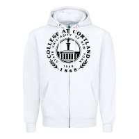 White Suny Cortland Zipper Hoodie - linhVisuals