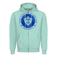 Seafoam Suny Fredonia Zipper Hoodie - linhVisuals