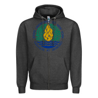 Charcoal Heather Suny Geneseo Zipper Hoodie - linhVisuals
