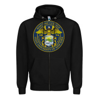 Black Suny Maritime Full Color Zipper Hoodie - linhVisuals