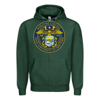 Sports Green Suny Maritime Full Color Zipper Hoodie - linhVisuals