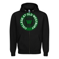 Black Suny Old Westbury Zipper Hoodie - linhVisuals