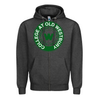 Charcoal Heather Suny Old Westbury Zipper Hoodie - linhVisuals