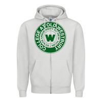 Dove Grey Suny Old Westbury Zipper Hoodie - linhVisuals