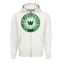 Oatmeal Heather Suny Old Westbury Zipper Hoodie - linhVisuals