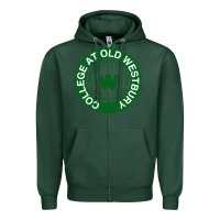 Sports Green Suny Old Westbury Zipper Hoodie - linhVisuals