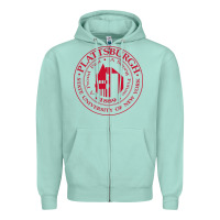 Seafoam Suny Plattsburgh Zipper Hoodie - linhVisuals