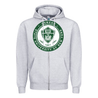 Heather Grey Suny Oswego Zipper Hoodie - linhVisuals