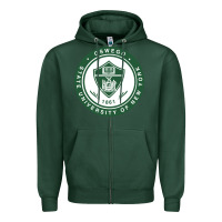 Sports Green Suny Oswego Zipper Hoodie - linhVisuals