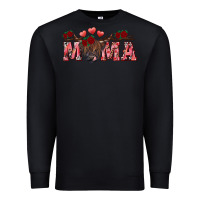 Black valentines day mama Premium Sweatshirt - RanaPortraitStore