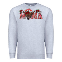 Heather Grey valentines day mama Premium Sweatshirt - RanaPortraitStore