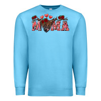 Ocean Blue valentines day mama Premium Sweatshirt - RanaPortraitStore