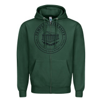 Sports Green Temple University Zipper Hoodie - linhVisuals