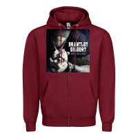 Burgundy #brantley gilbert just as i am tour 2022 Zipper Hoodie - linhVisuals