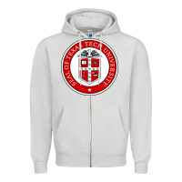 Dove Grey Texas Tech University Zipper Hoodie - linhVisuals