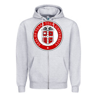 Heather Grey Texas Tech University Zipper Hoodie - linhVisuals