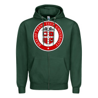 Sports Green Texas Tech University Zipper Hoodie - linhVisuals