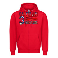 Red batter up 3rd grade Zipper Hoodie - JahusDesignShop