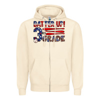 Sandshell batter up 3rd grade Zipper Hoodie - JahusDesignShop