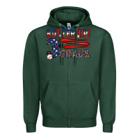 Sports Green batter up 3rd grade Zipper Hoodie - JahusDesignShop