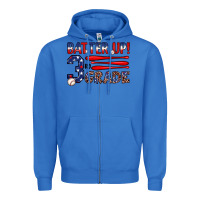 True Royal batter up 3rd grade Zipper Hoodie - JahusDesignShop