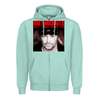 Seafoam #bret michaels get your rock on tour 2022 Zipper Hoodie - linhVisuals