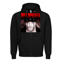 Black #bret michaels get your rock on tour 2022 Zipper Hoodie - linhVisuals