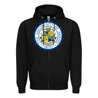 Black University Of Akron Zipper Hoodie - linhVisuals