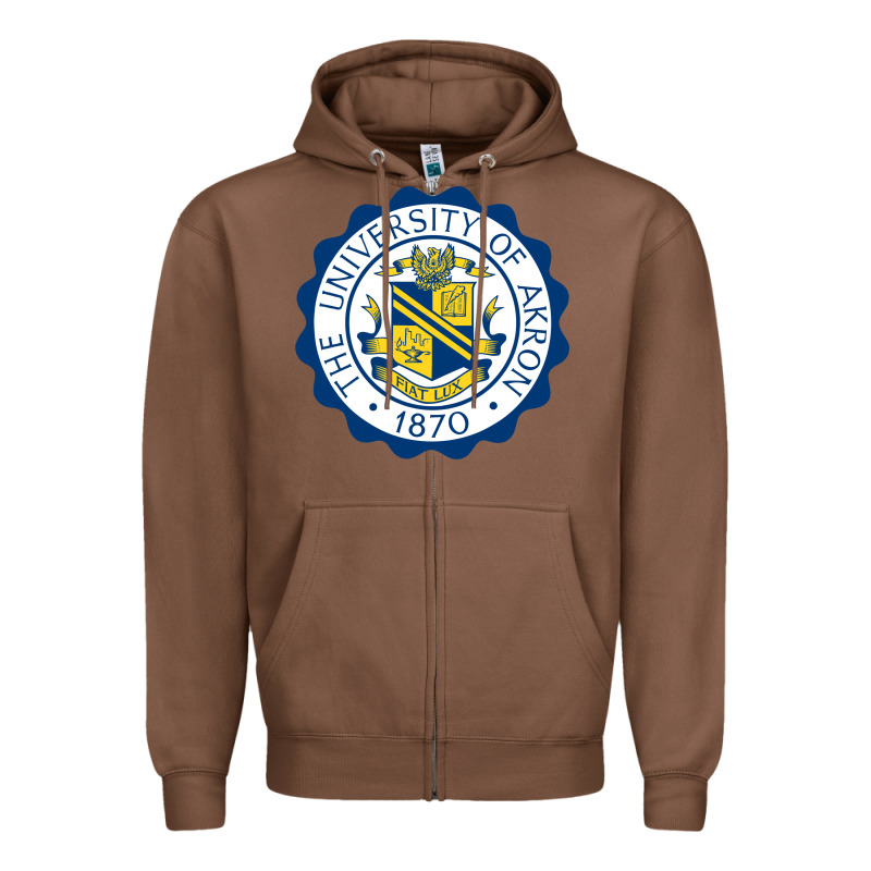 University Of Akron Zipper Hoodie by linhVisuals | Teevron