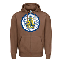 Chestnut University Of Akron Zipper Hoodie - linhVisuals