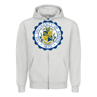 Dove Grey University Of Akron Zipper Hoodie - linhVisuals