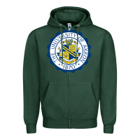 Sports Green University Of Akron Zipper Hoodie - linhVisuals