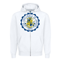 White University Of Akron Zipper Hoodie - linhVisuals