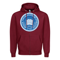 Burgundy University Of Delaware Zipper Hoodie - linhVisuals