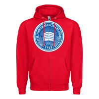 Red University Of Delaware Zipper Hoodie - linhVisuals