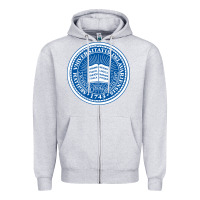 Heather Grey University Of Delaware Zipper Hoodie - linhVisuals