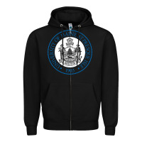 Black University Of Maine At Presque Isle Zipper Hoodie - linhVisuals