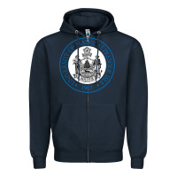 Navy University Of Maine At Presque Isle Zipper Hoodie - linhVisuals