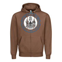 Chestnut University Of Maine At Presque Isle Zipper Hoodie - linhVisuals