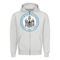 Dove Grey University Of Maine At Presque Isle Zipper Hoodie - linhVisuals