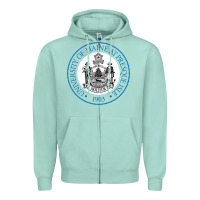 Seafoam University Of Maine At Presque Isle Zipper Hoodie - linhVisuals
