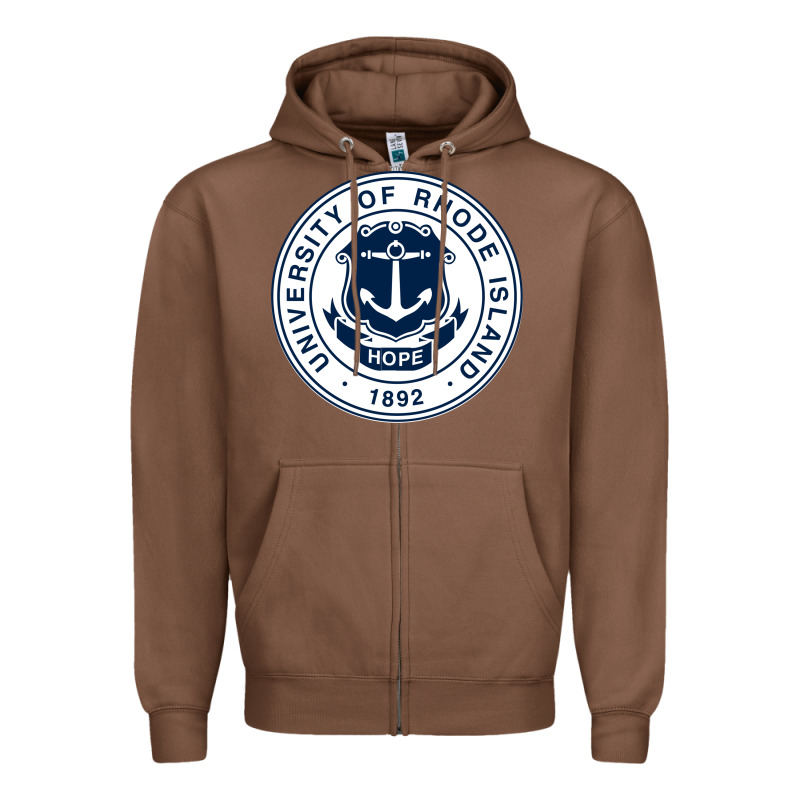 University Of Rhode Island Zipper Hoodie by linhVisuals | Teevron