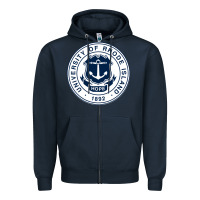 Navy University Of Rhode Island Zipper Hoodie - linhVisuals