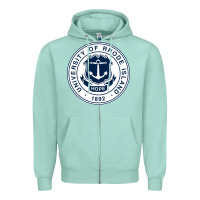 Seafoam University Of Rhode Island Zipper Hoodie - linhVisuals