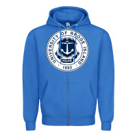 True Royal University Of Rhode Island Zipper Hoodie - linhVisuals