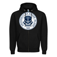 Black University Of Rhode Island Zipper Hoodie - linhVisuals