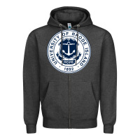 Charcoal Heather University Of Rhode Island Zipper Hoodie - linhVisuals