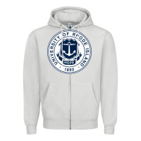 Dove Grey University Of Rhode Island Zipper Hoodie - linhVisuals