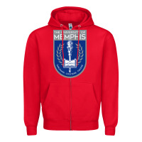 Red University Of Memphis Zipper Hoodie - linhVisuals